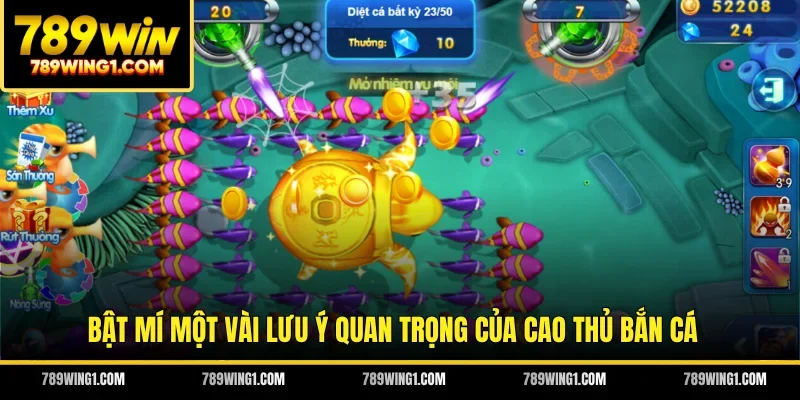 Bật mí một vài lưu ý quan trọng của cao thủ bắn cá